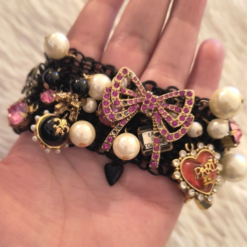 Betsey Johnson Paris Charms Statement Bracelet